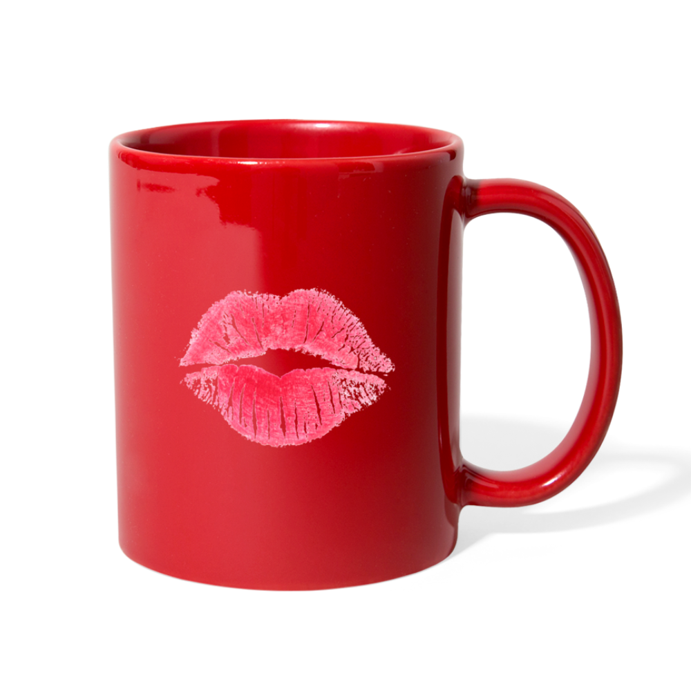 Lipstick Lesbian Mug (Blk/R) - red