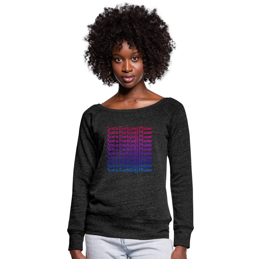 Not a F-ing Phase Wideneck Sweatshirt - heather black