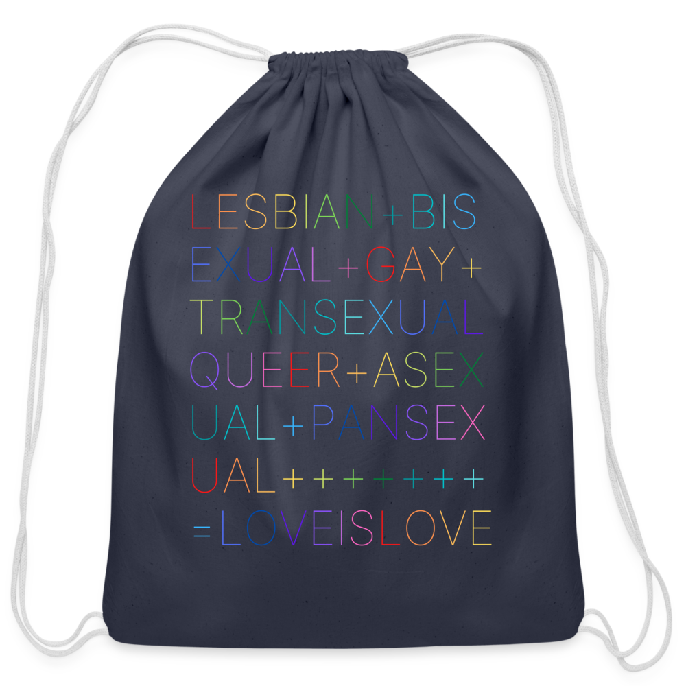 LoveisLove Drawstring Bag - navy