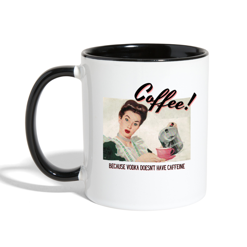 Coffee! not Vodka Mug - white/black