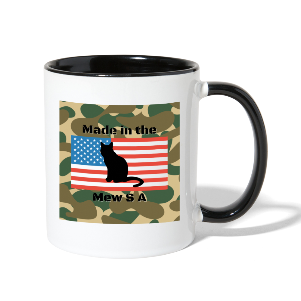 Made in the MewSA Mug - white/black