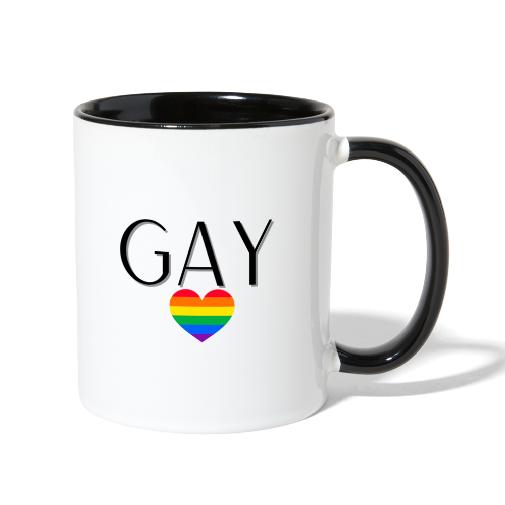 Gay AF Mug - white/black