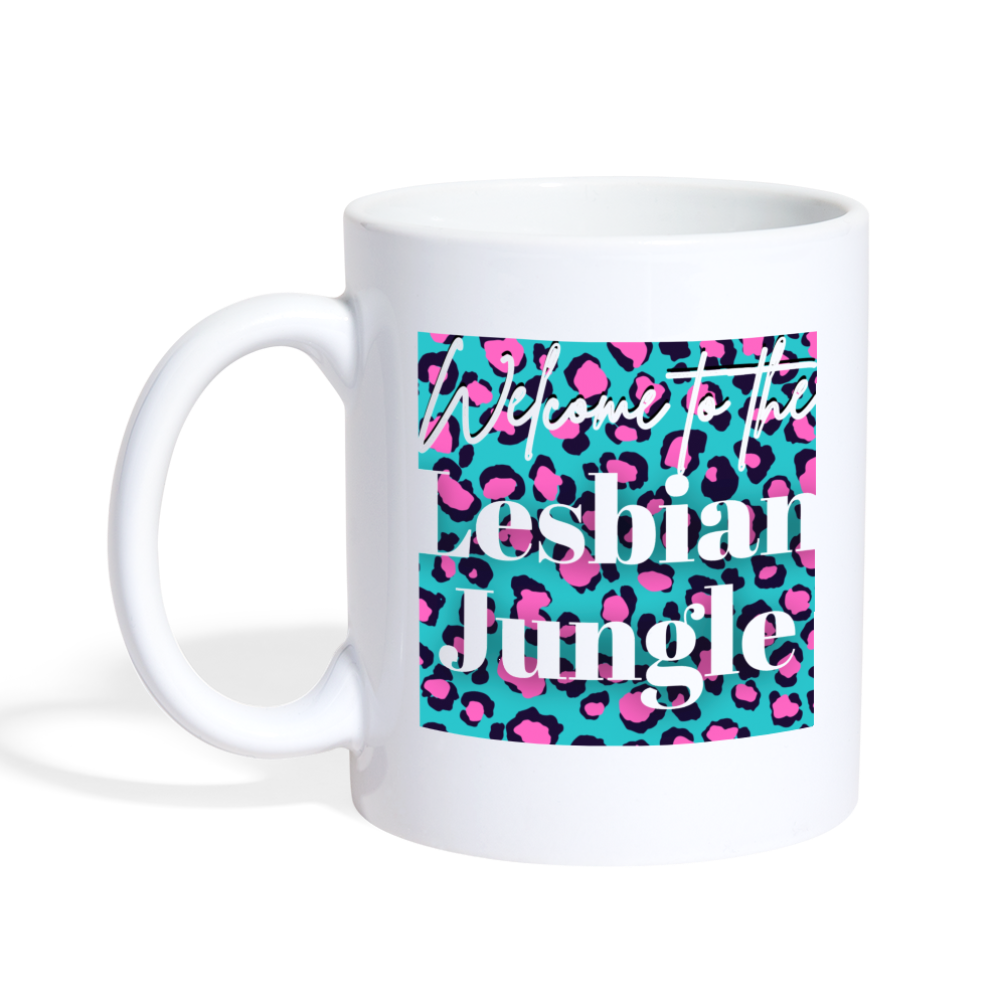 Lesbian Jungle Mug - white