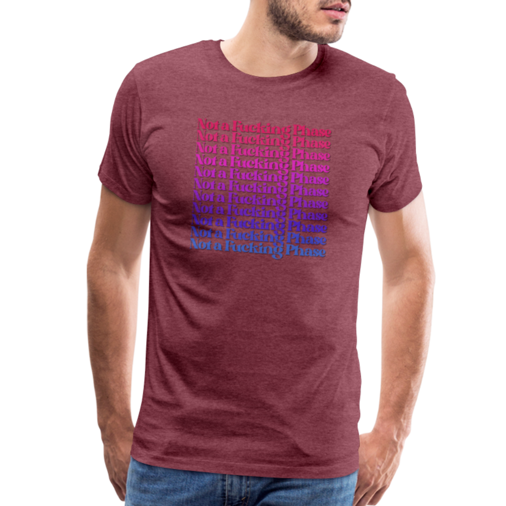 Not a F-ing Phase T-Shirt - heather burgundy