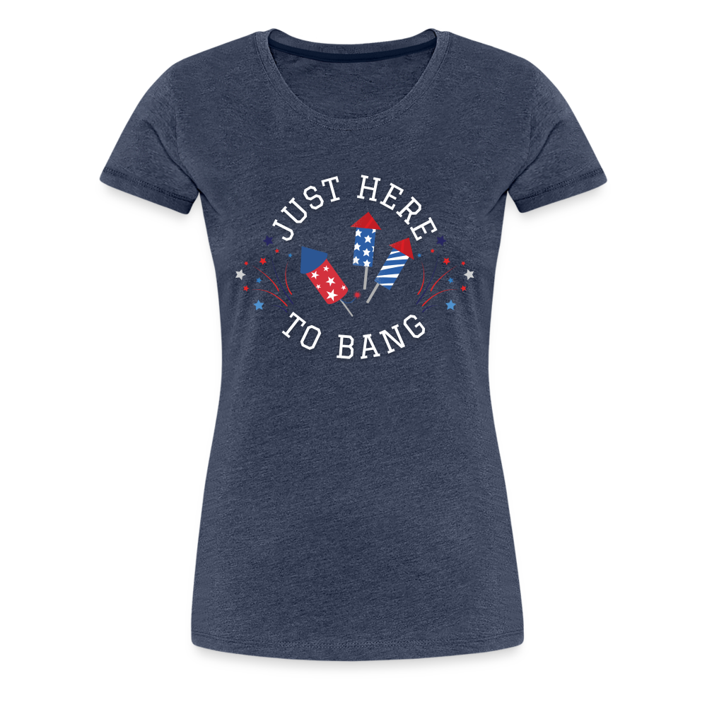 Here to BangT-Shirt - heather blue