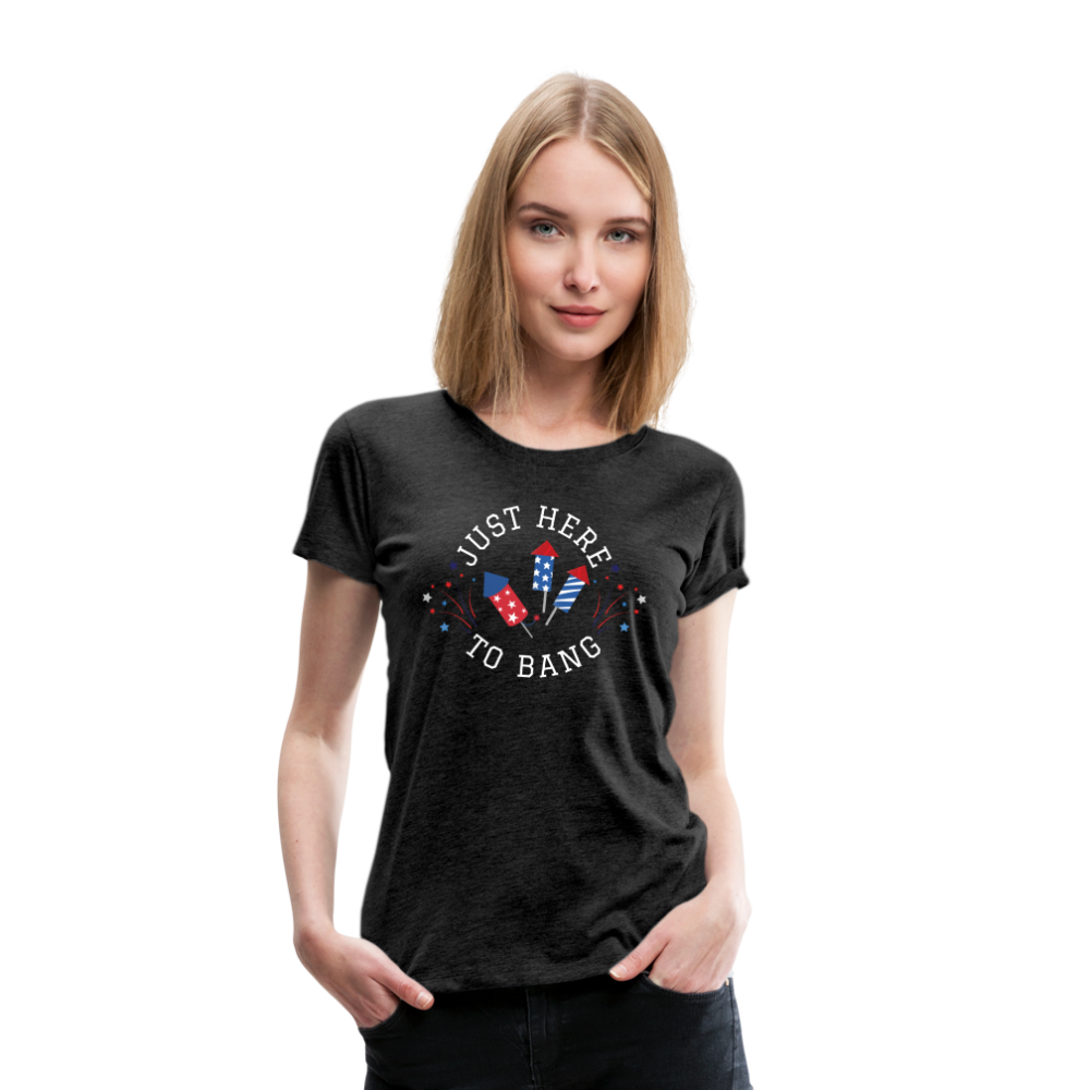 Here to BangT-Shirt - charcoal grey