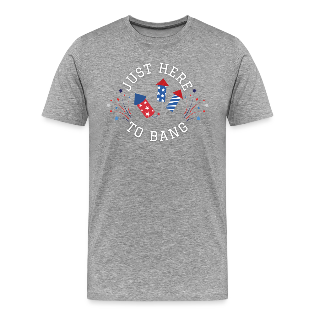 Here to Bang T-Shirt - heather gray