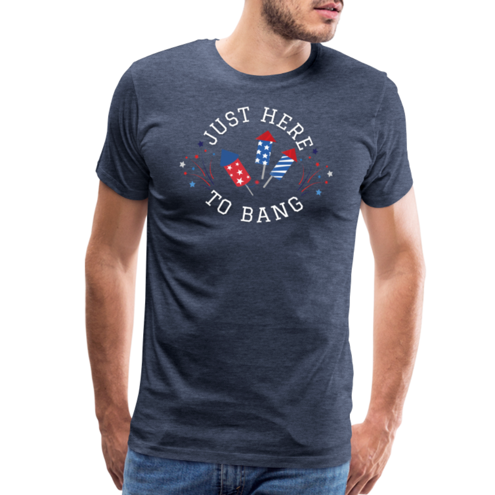 Here to Bang T-Shirt - heather blue