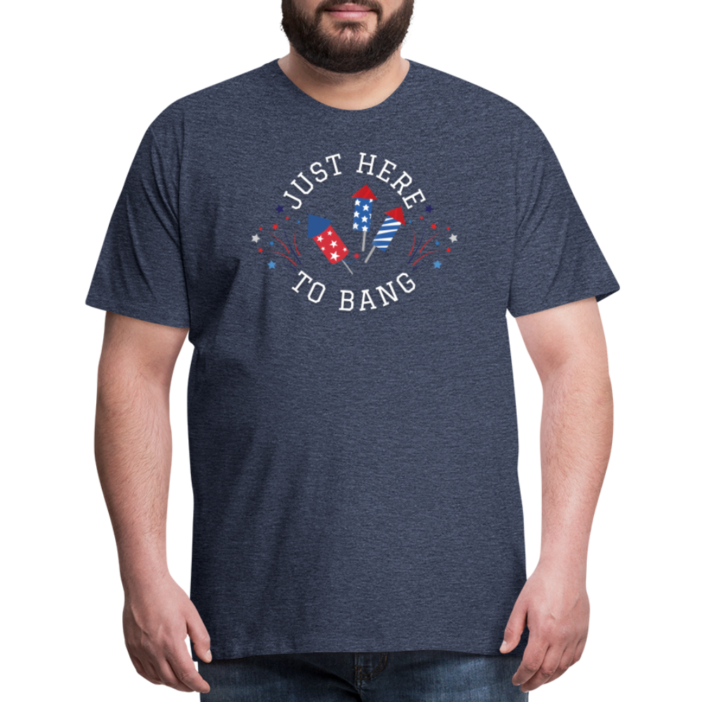 Here to Bang T-Shirt - heather blue