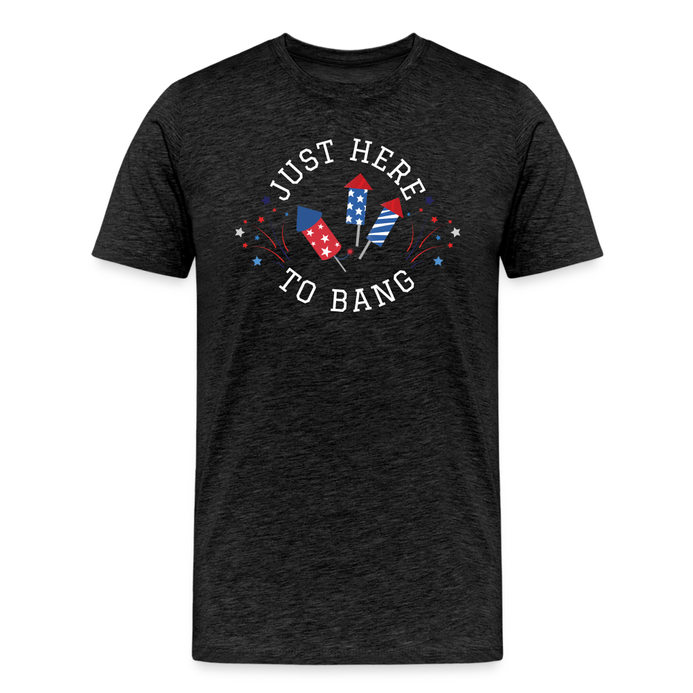 Here to Bang T-Shirt - charcoal grey