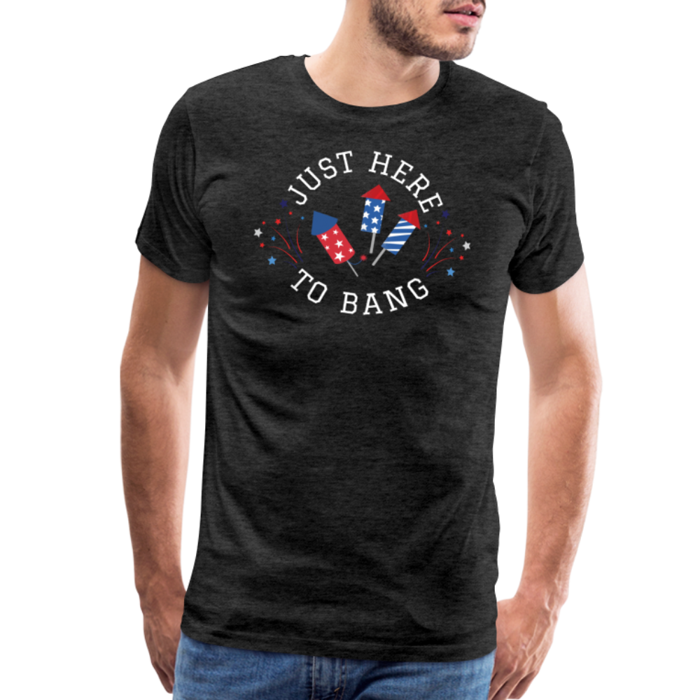 Here to Bang T-Shirt - charcoal grey