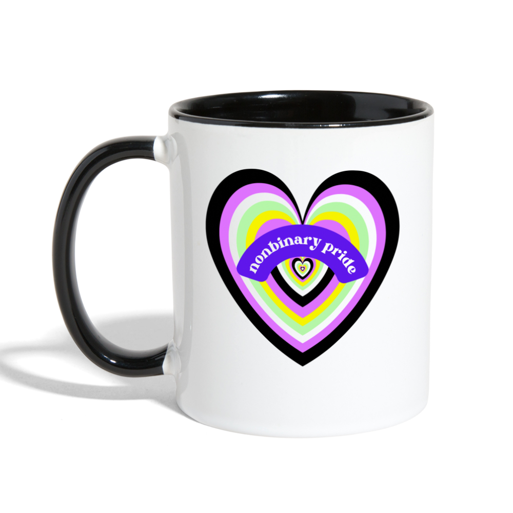 Nonbinary Pride Mug - white/black