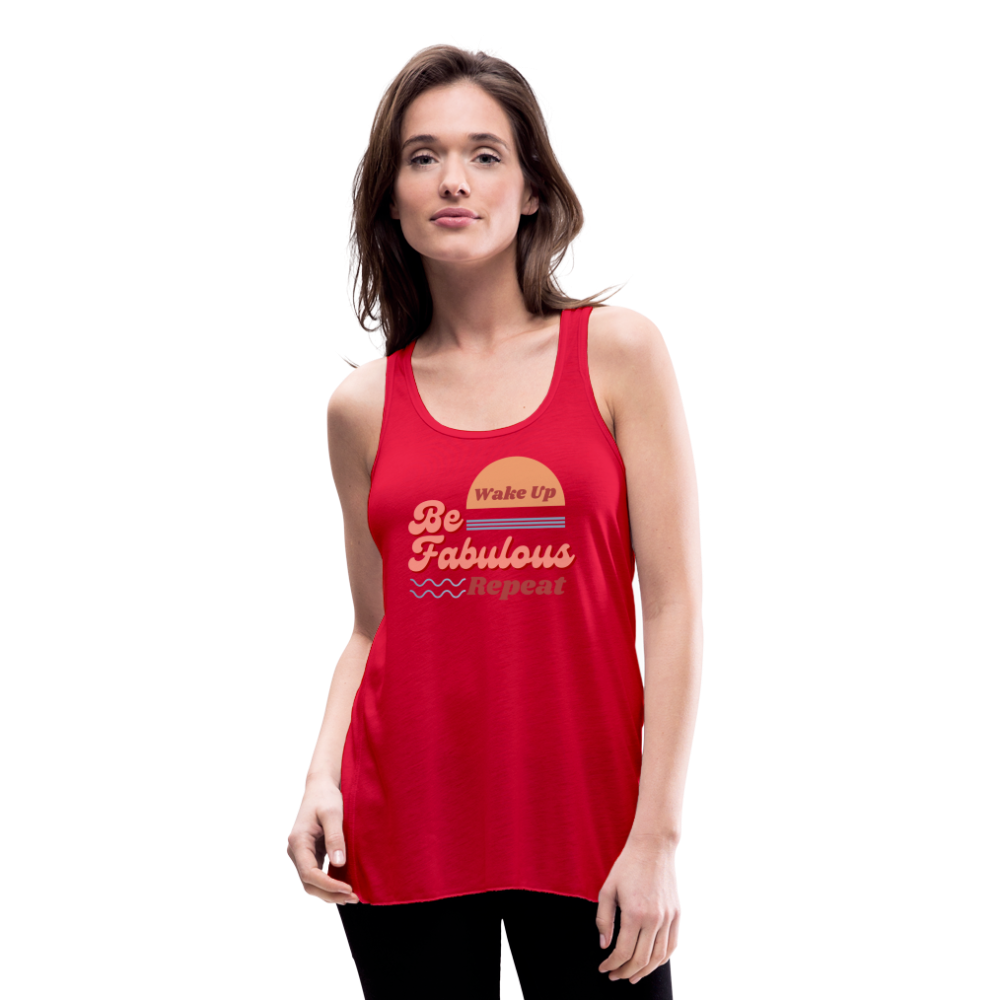 Be Fabulous Flowy Tank Top - red