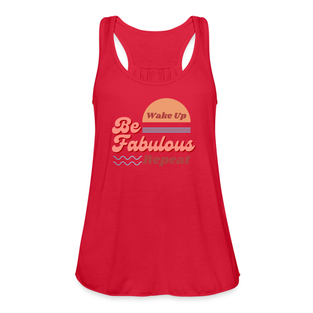 Be Fabulous Flowy Tank Top - red