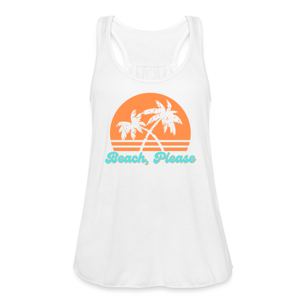 Beach, Please Tank Top - white