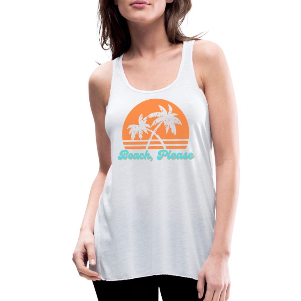 Beach, Please Tank Top - white