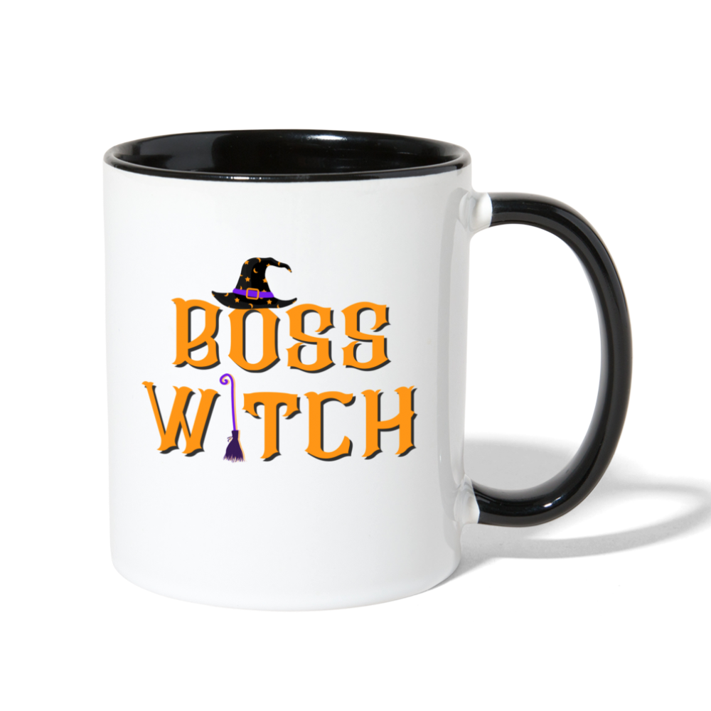 Boss Witch Coffee Mug - white/black