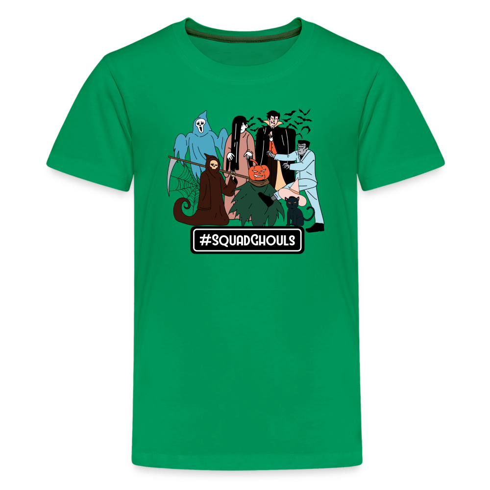 #squadghouls Kids' T-Shirt - kelly green