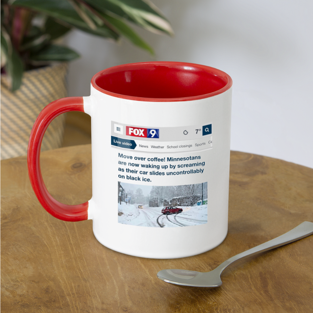Move Over Coffee! Mug - white/red