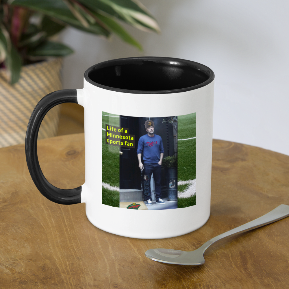 Life of a MN Sports Fan Mug - white/black
