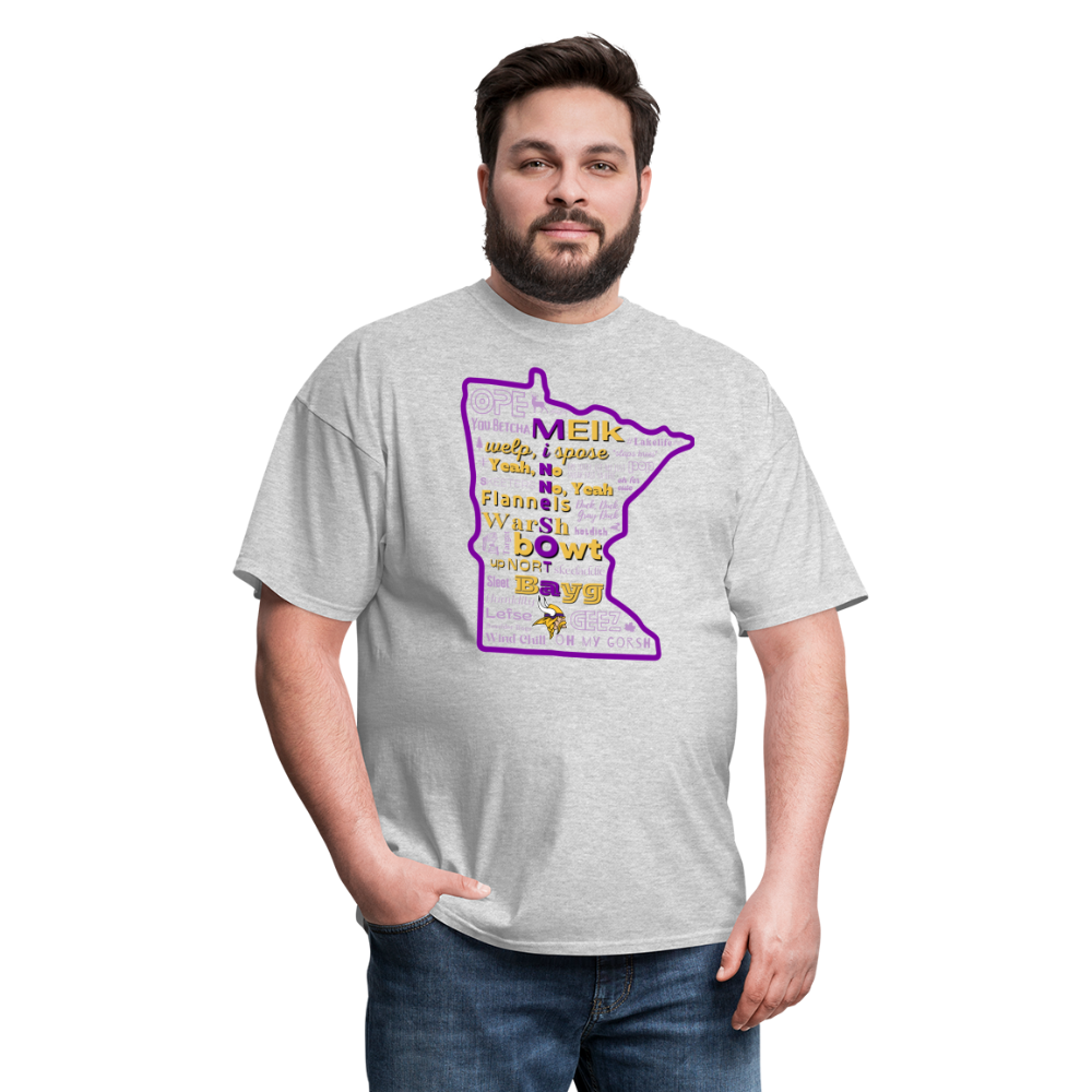 MN Words Vikings Theme Unisex Classic T - heather gray
