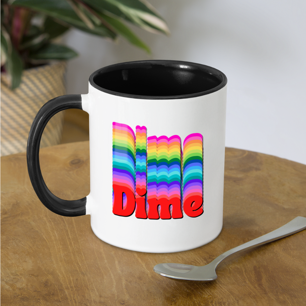 Dime Mug - white/black