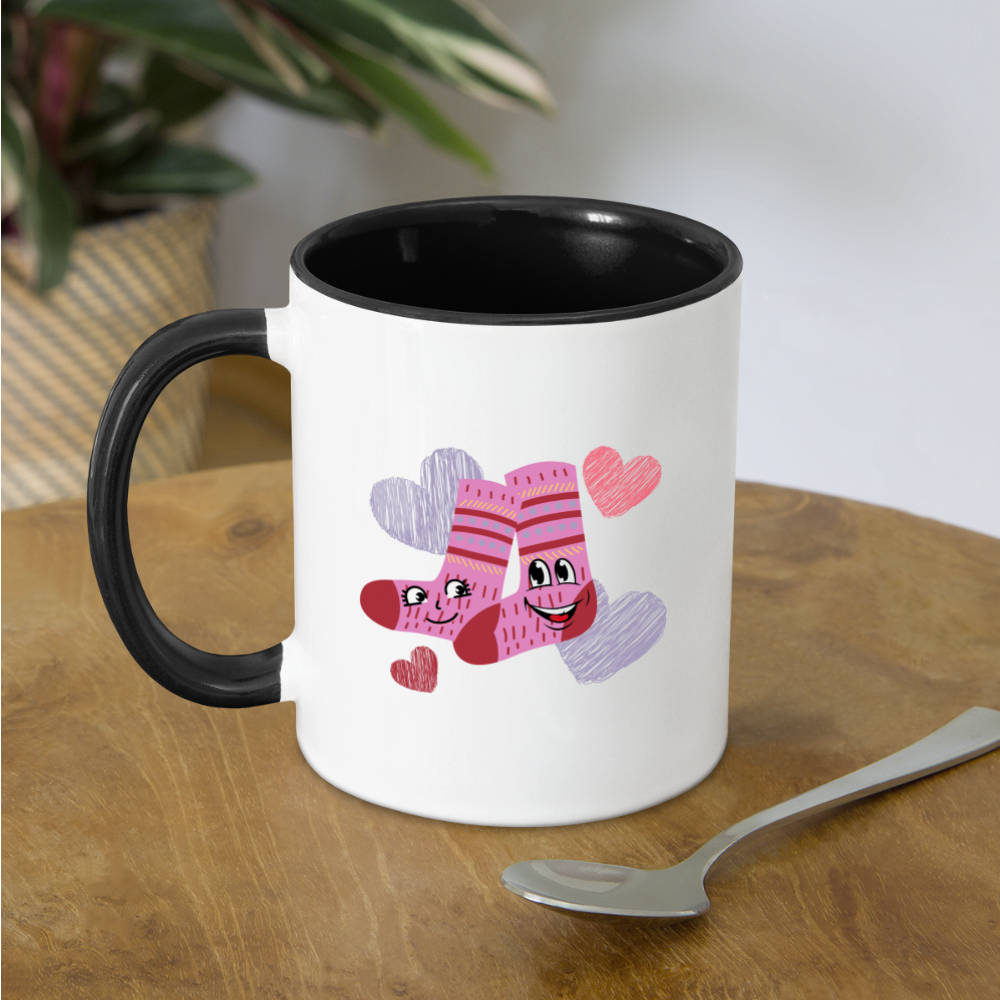 Long Lost Socks Mug - white/black