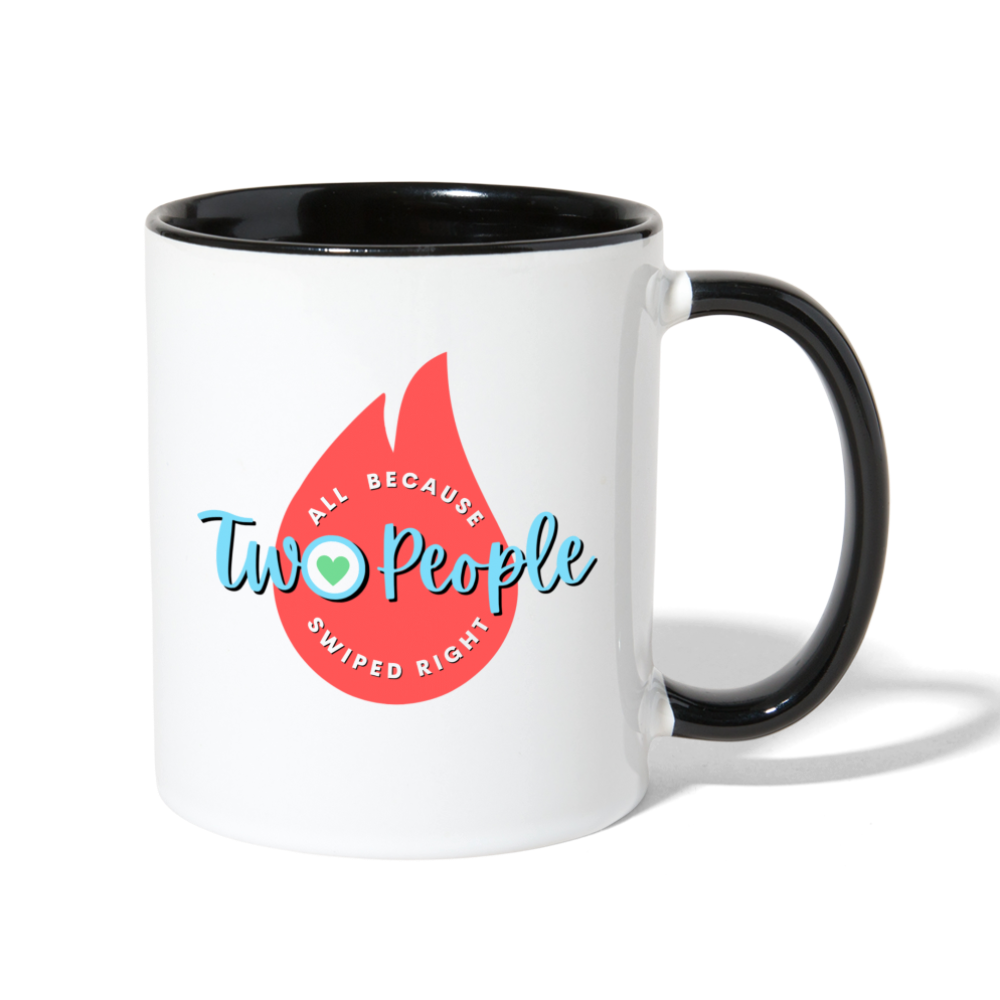 Swiped Right Mug - white/black