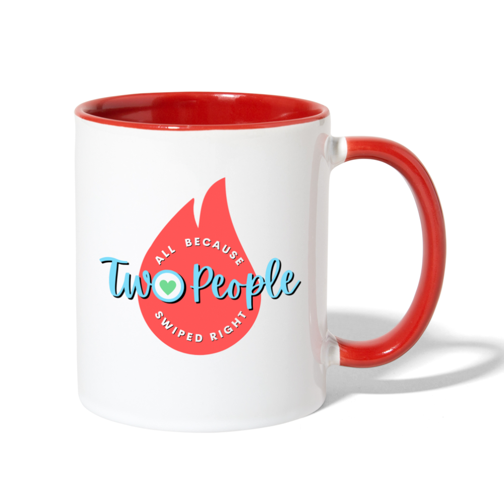 Swiped Right Mug - white/red