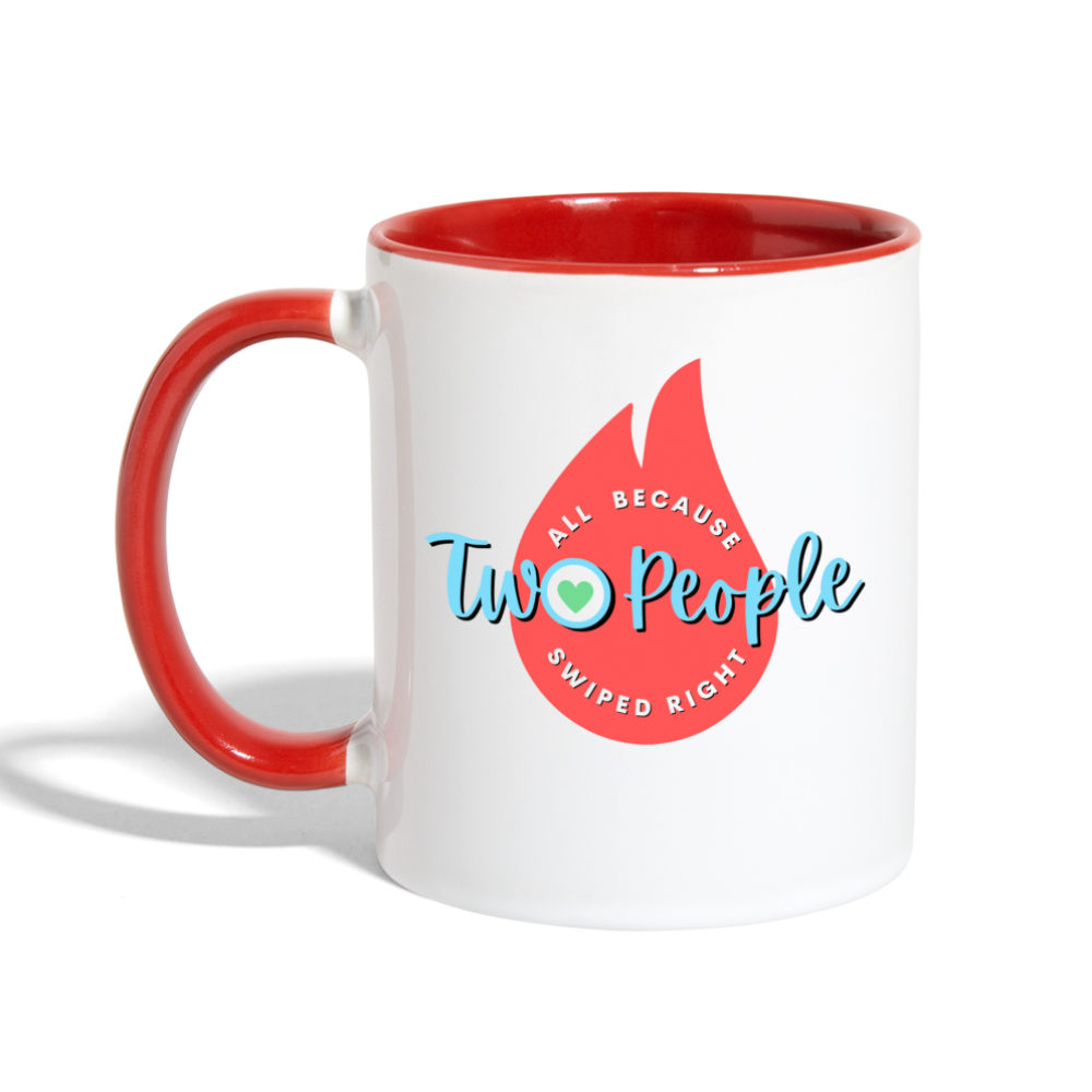 Swiped Right Mug - white/red