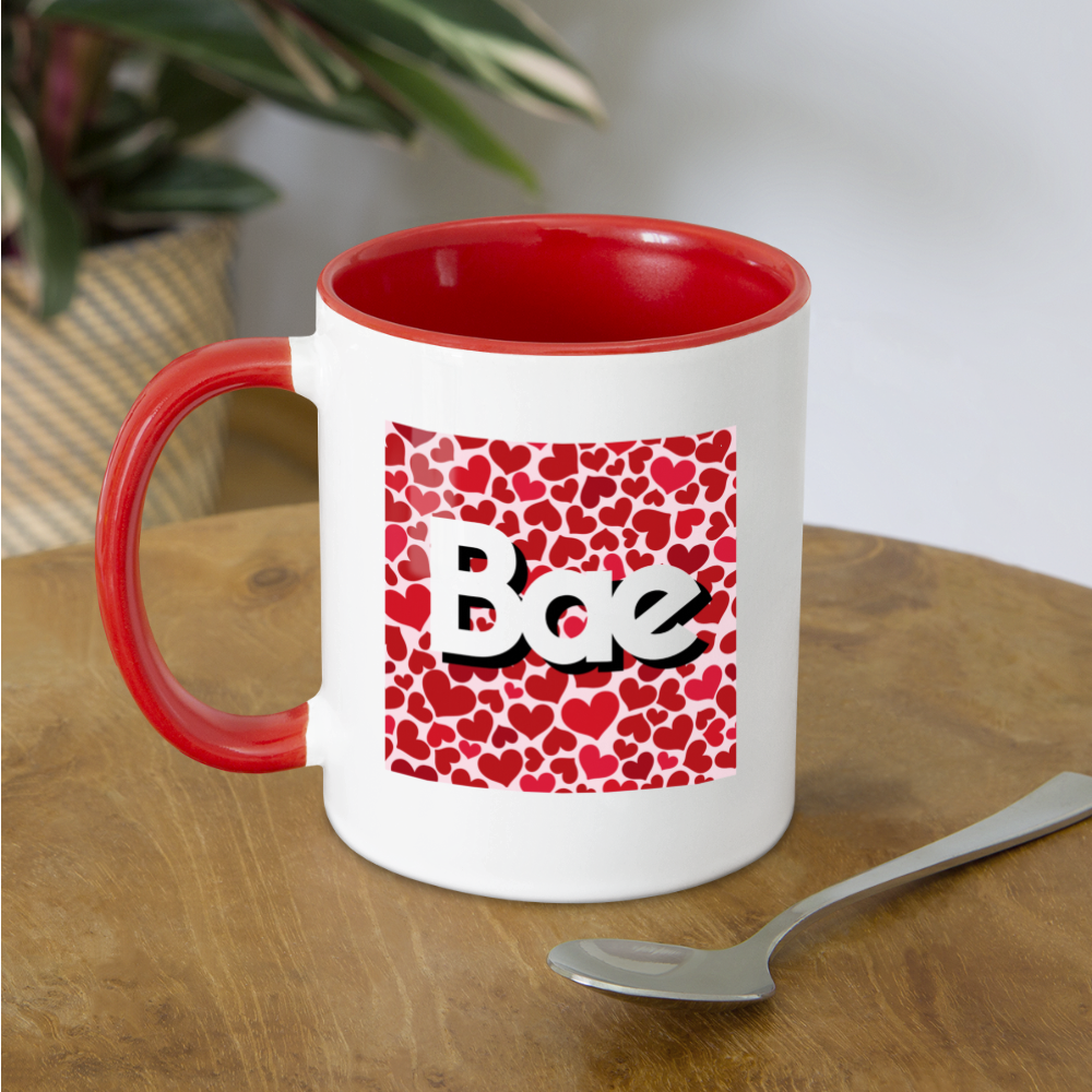 Bae Heart Mug - white/red
