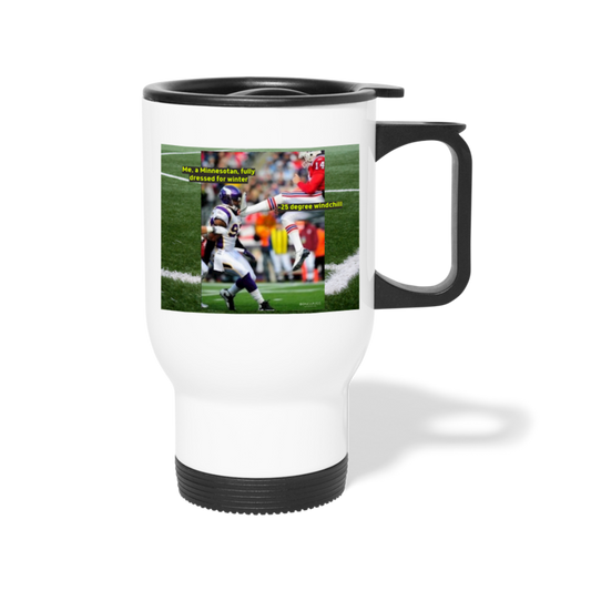 MN vs. -25 Windchill Travel Mug - white