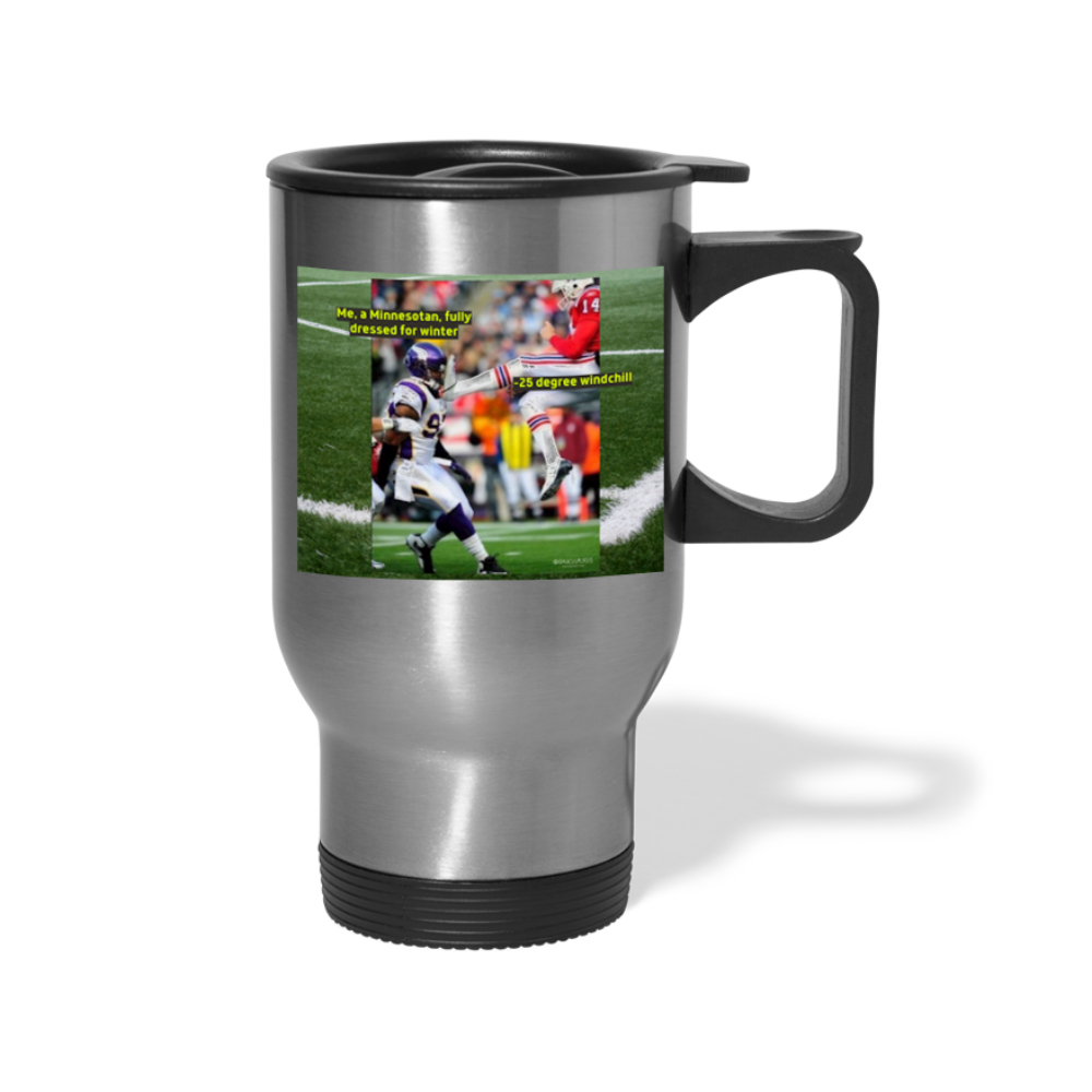 MN vs. -25 Windchill Travel Mug - silver