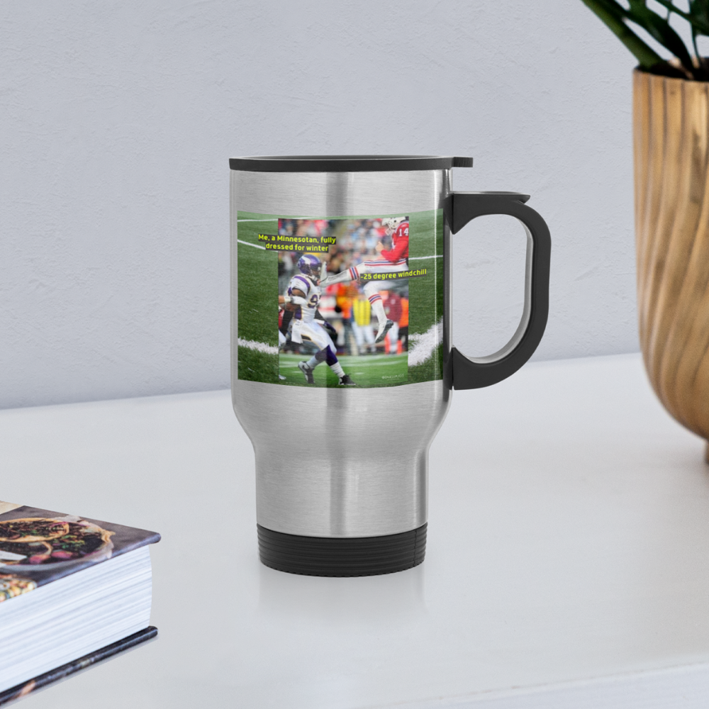 MN vs. -25 Windchill Travel Mug - silver