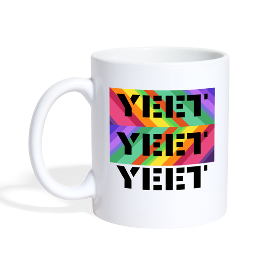 YEET YEET YEET Rainbow - white
