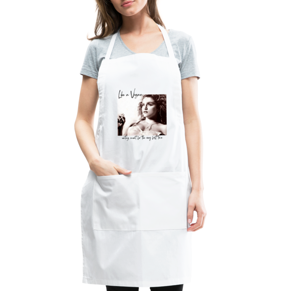 Like a Vegan Apron - white