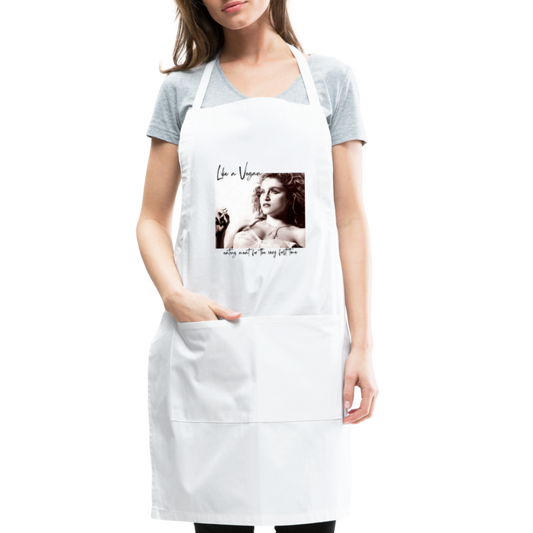 Like a Vegan Apron - white