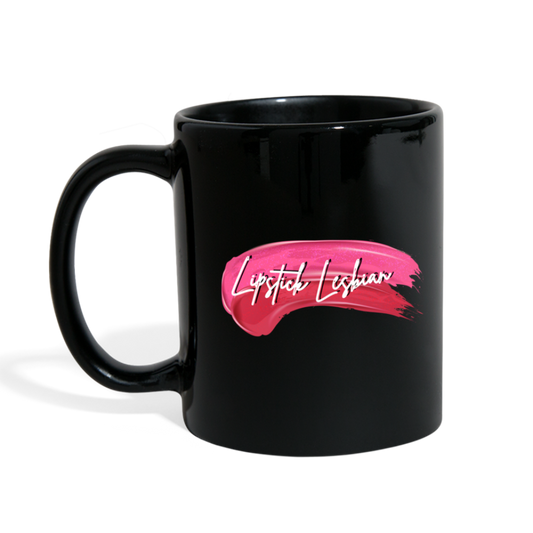Lipstick Lesbian Mug (Blk/R) - black