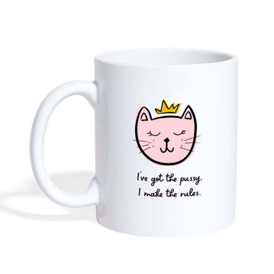 I Make the Rules. Mug - white