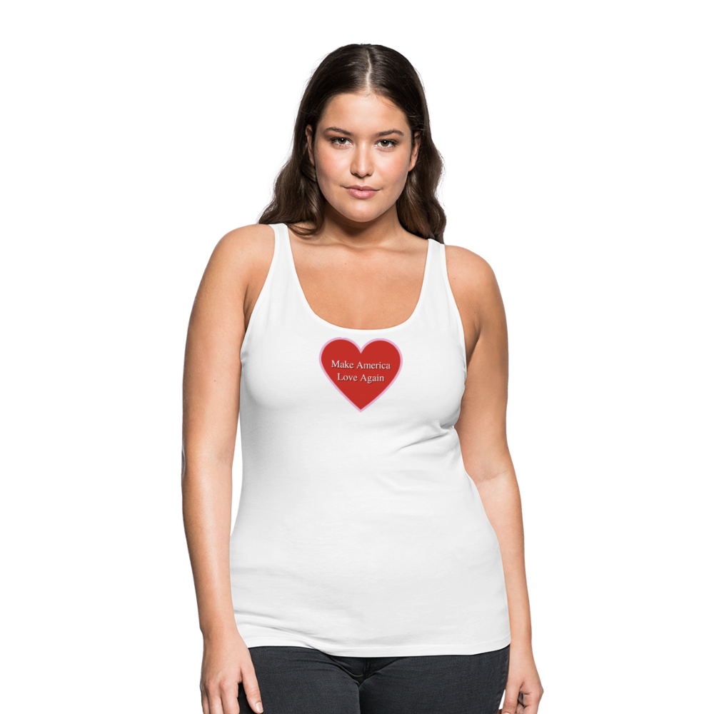 Make America Love Again Tank Top - white