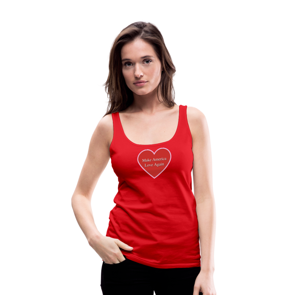 Make America Love Again Tank Top - red