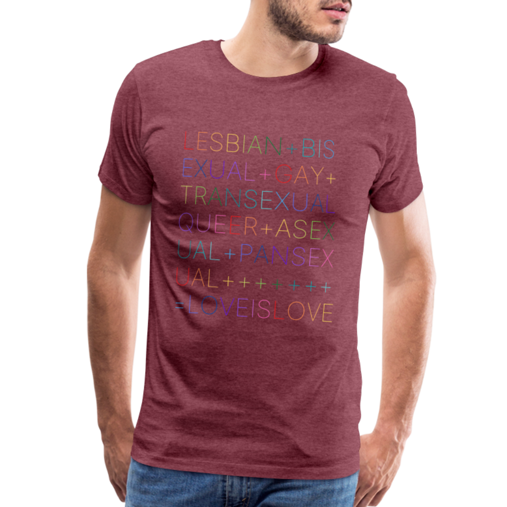 LoveisLove T-Shirt - heather burgundy