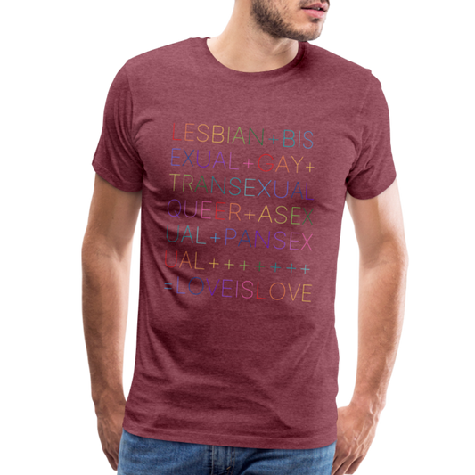 LoveisLove T-Shirt - heather burgundy