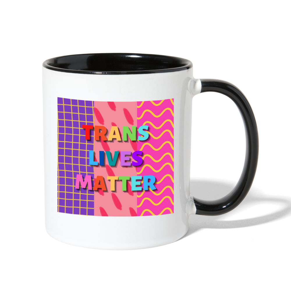 Trans Lives Matter Mug - white/black