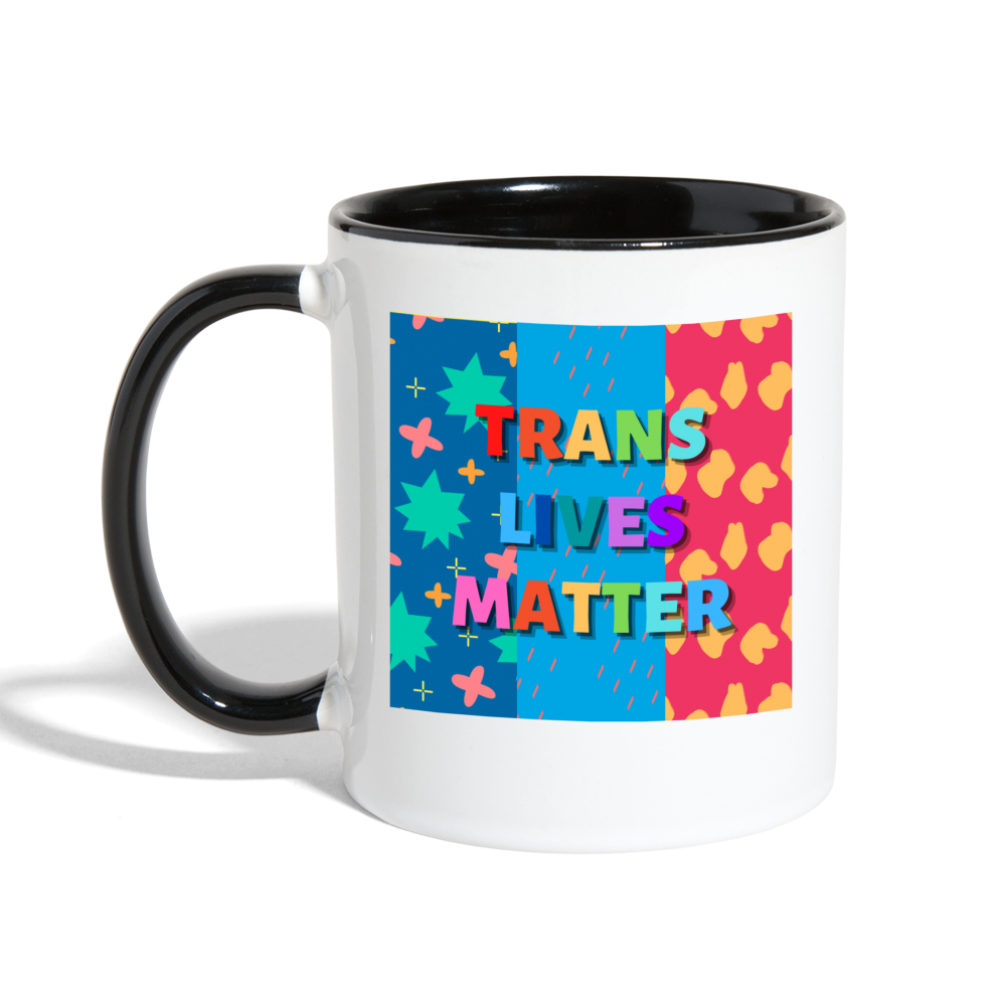 Trans Lives Matter Mug - white/black