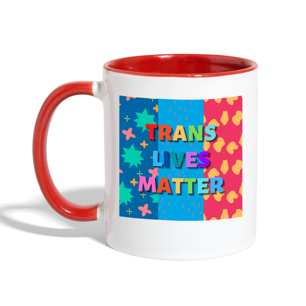 Trans Lives Matter Mug - white/red