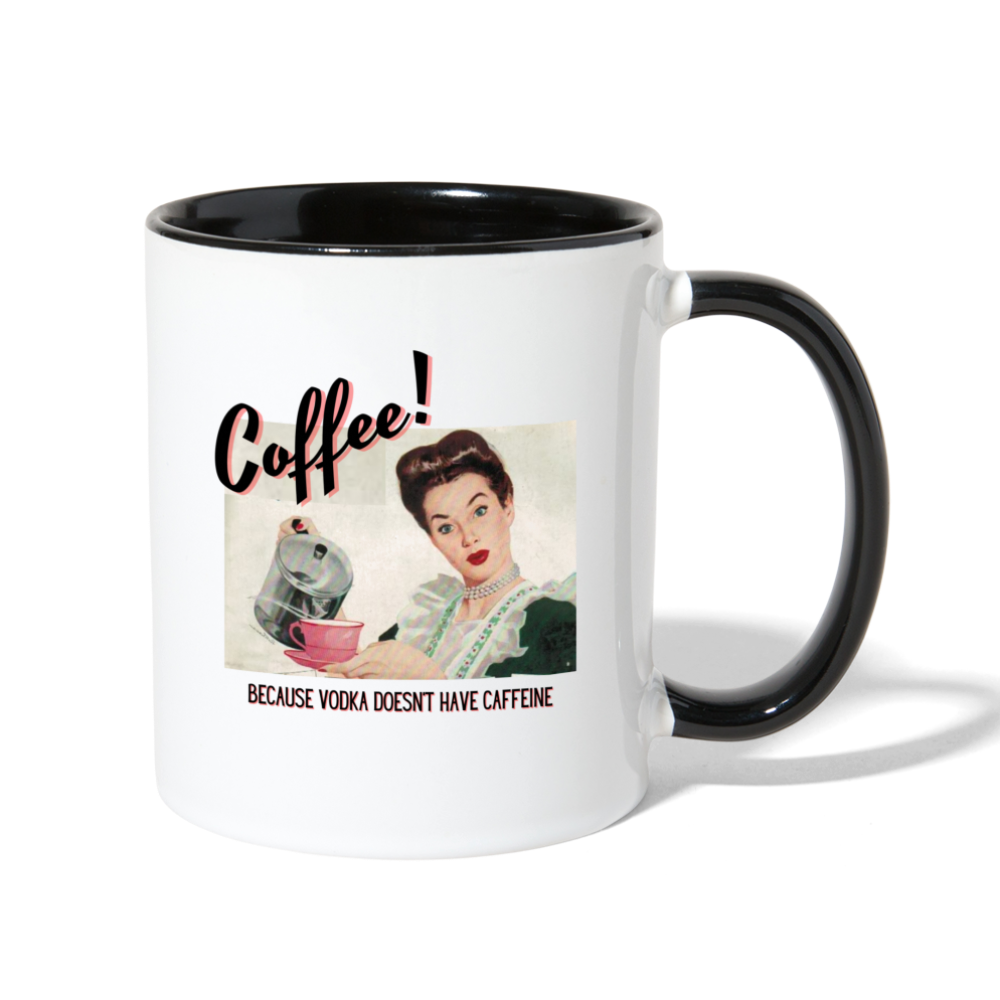 Coffee! not Vodka Mug - white/black