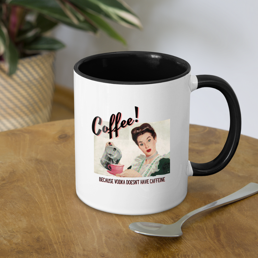Coffee! not Vodka Mug - white/black