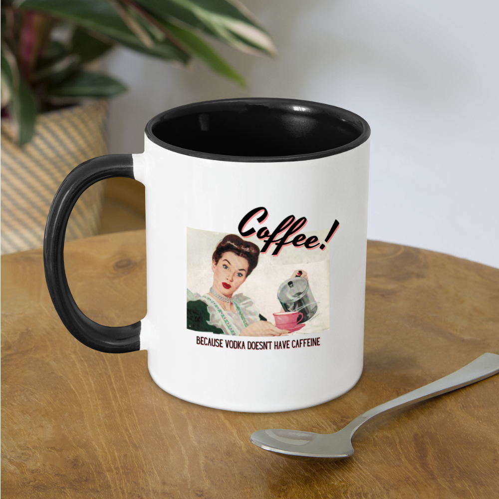 Coffee! not Vodka Mug - white/black