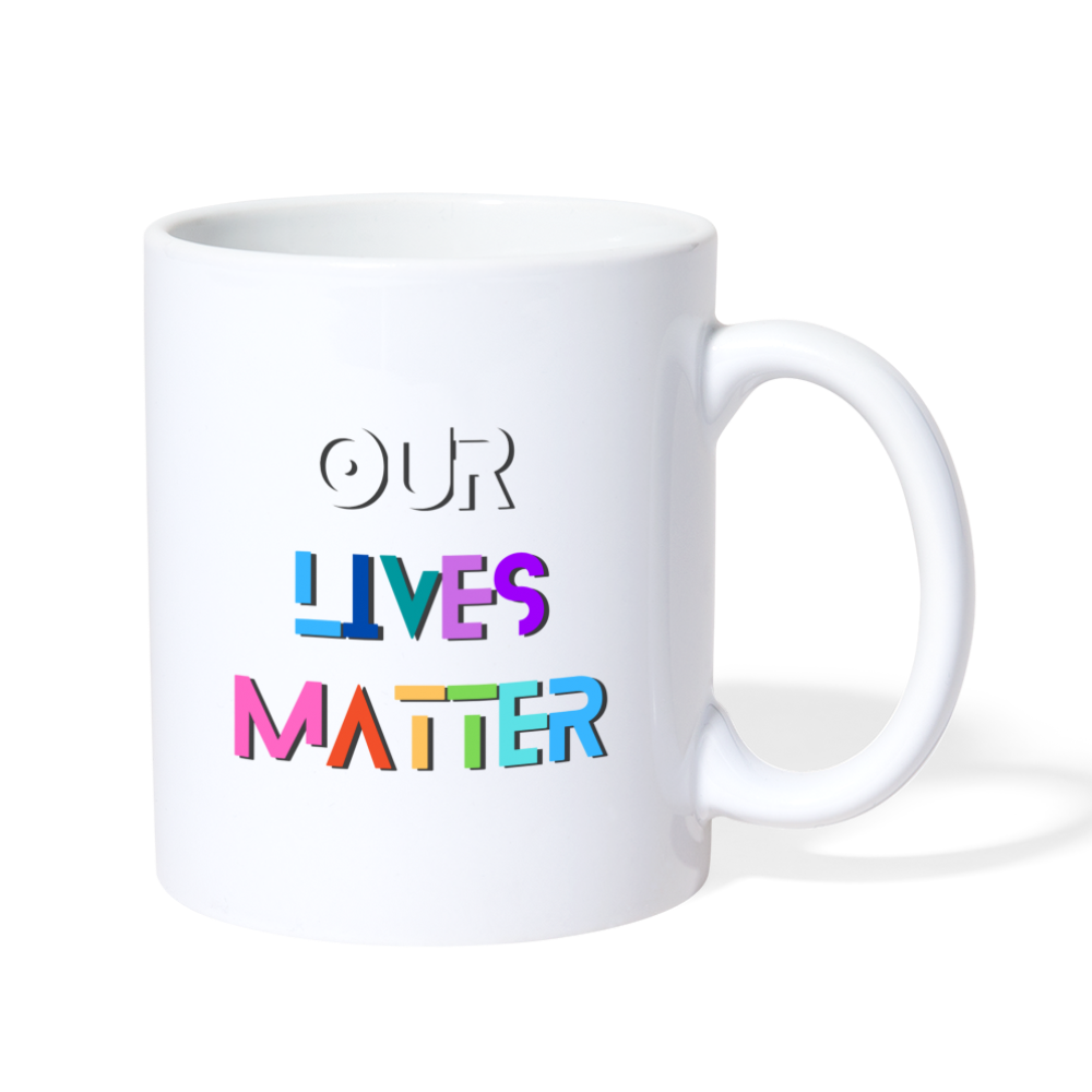 Pans/Our Lives Matter Mug - white